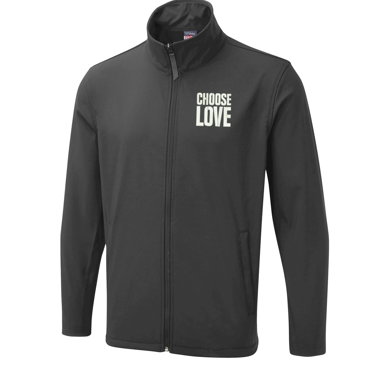 Choose Love Embroidered Lightweight Soft Shell Jacket