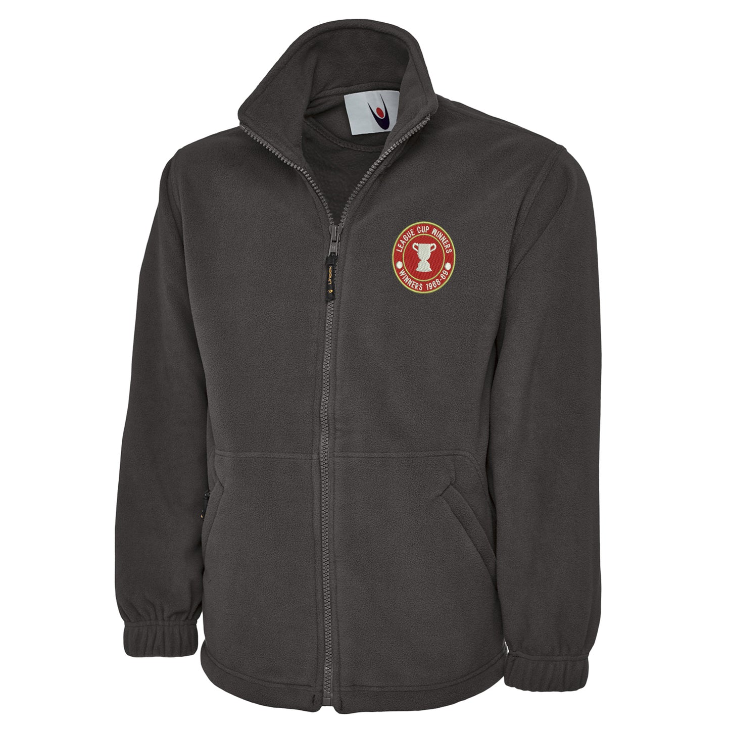 Retro Swindon Town Football League Cup Winners 1969 Embroidered Premium Fleece Jacket