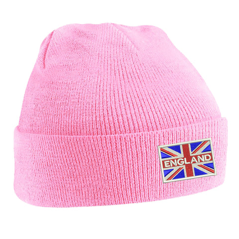 England Coloured Union Jack Beanie Hat