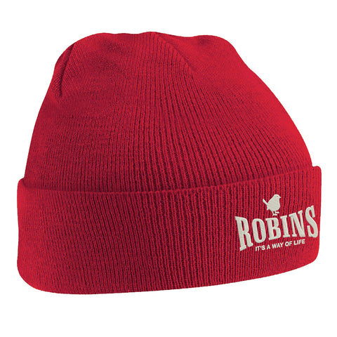 Robins It's a Way of Life Embroidered Beanie Hat