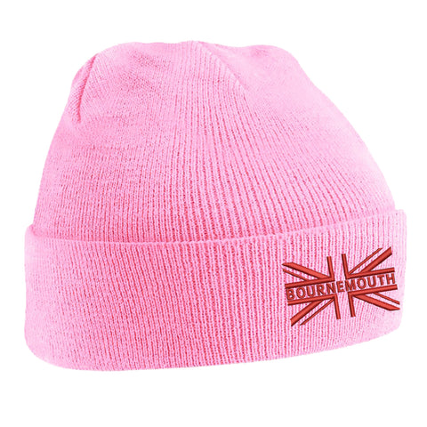 Bournemouth Union Jack Embroidered Beanie Hat