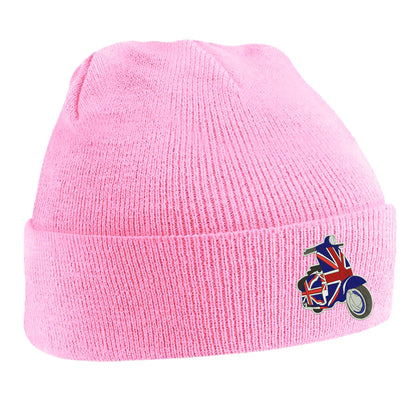 MOD Union Jack Scooter Embroidered Beanie Hat