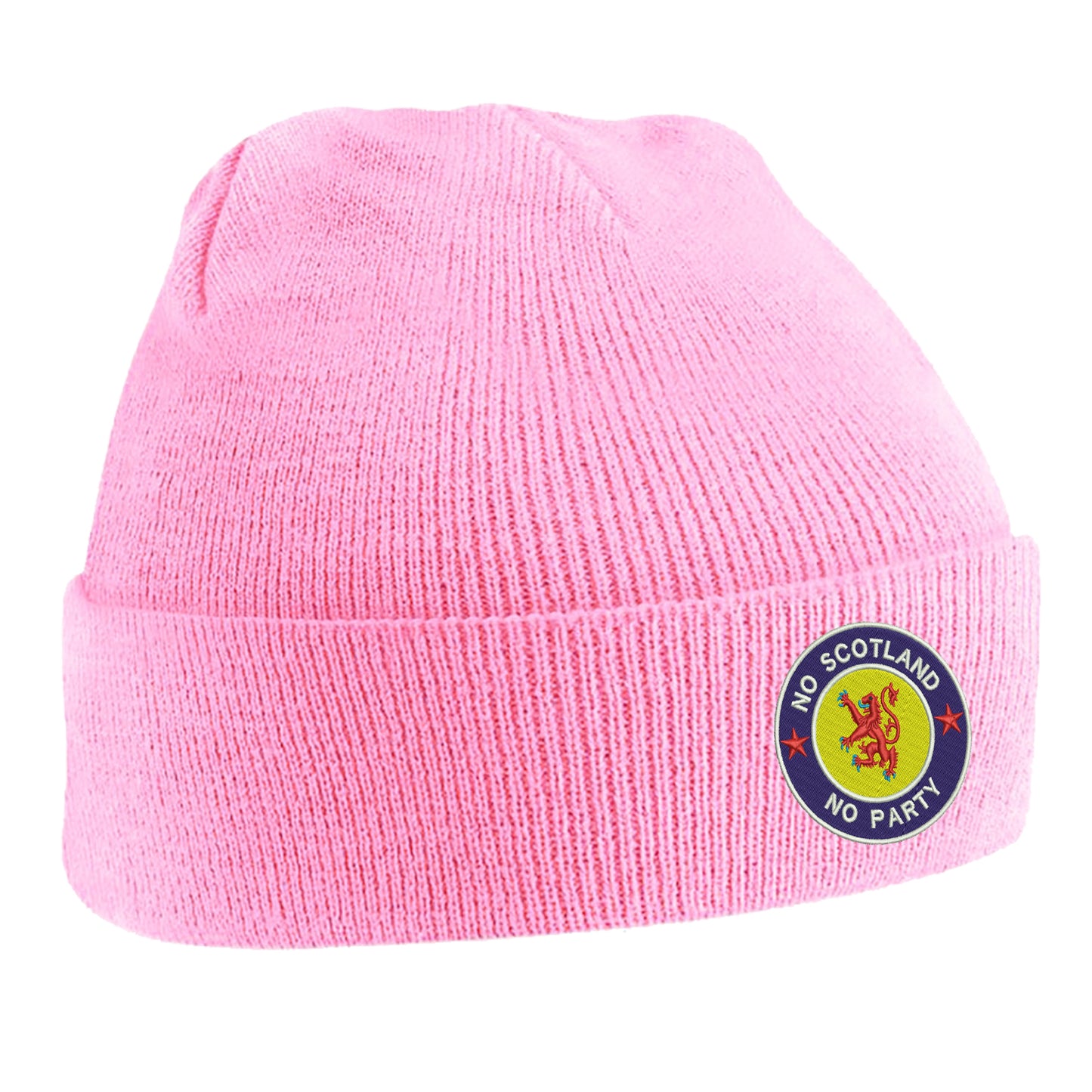 No Scotland No Party Embroidered Beanie Hat