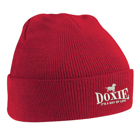 Doxie It's a Way of Life Embroidered Beanie Hat