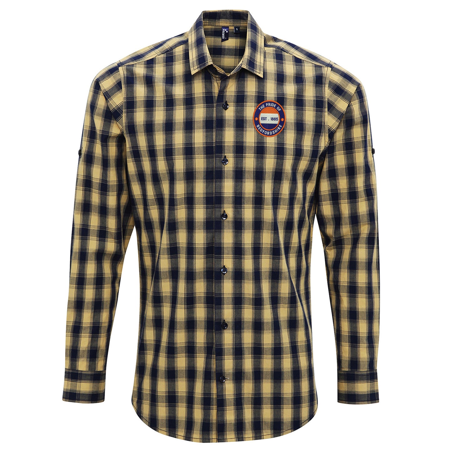 Luton Pride of Bedfordshire Embroidered Long Sleeve Mulligan Check Shirt