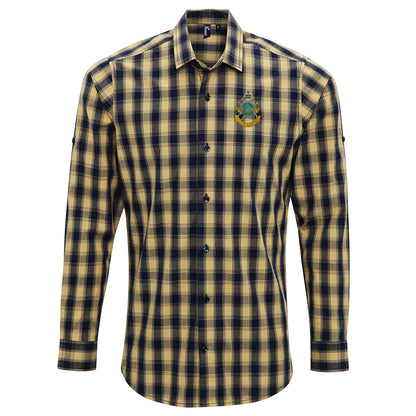 Sherwood Foresters Embroidered Long Sleeve Mulligan Check Shirt