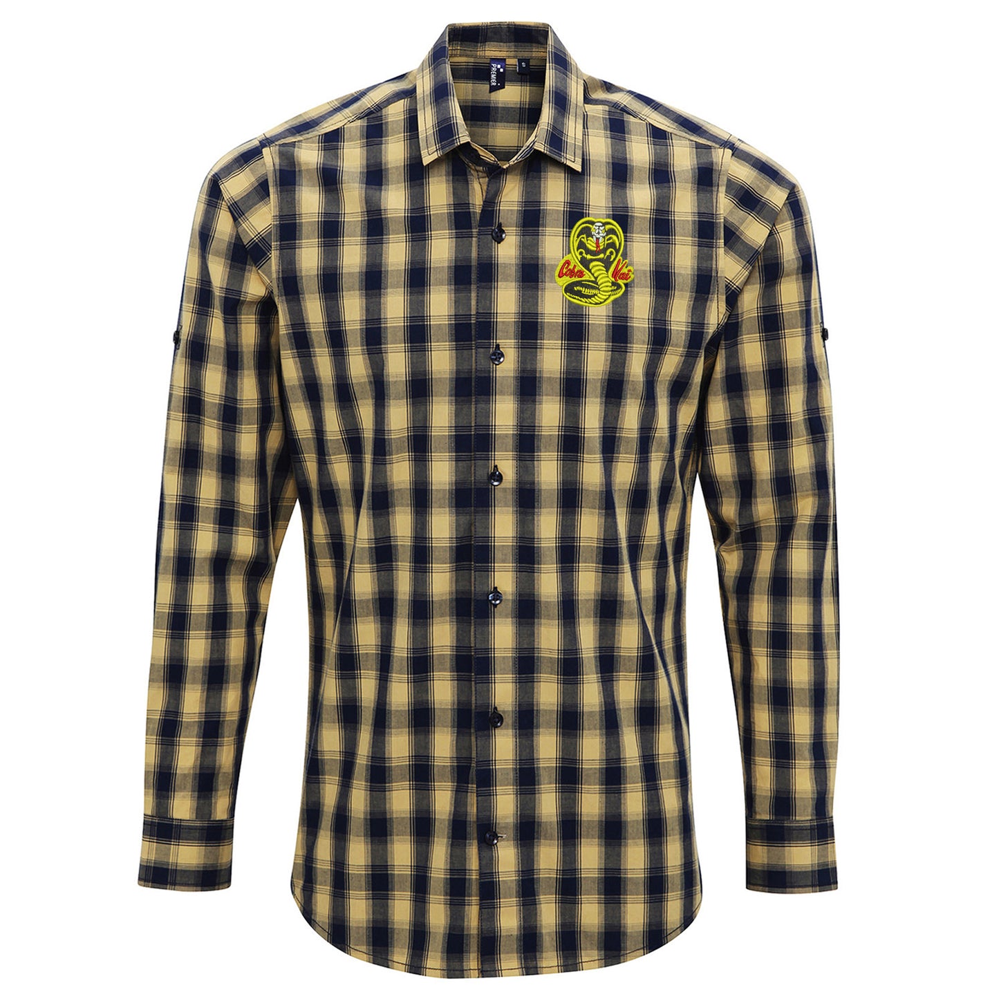 Cobra Kai Embroidered Long Sleeve Mulligan Check Shirt