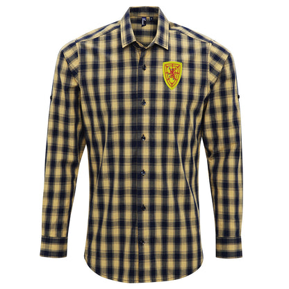 Retro Scotland 1879 Check Long Sleeve Shirt