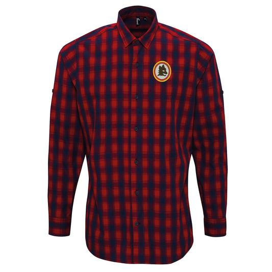 AS Roma Retro Football Check Shirt