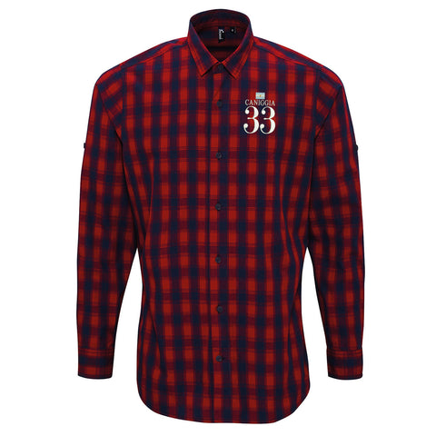 Caniggia 33 Embroidered Long Sleeve Mulligan Check Shirt