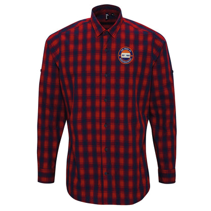 Luton Pride of Bedfordshire Embroidered Long Sleeve Mulligan Check Shirt