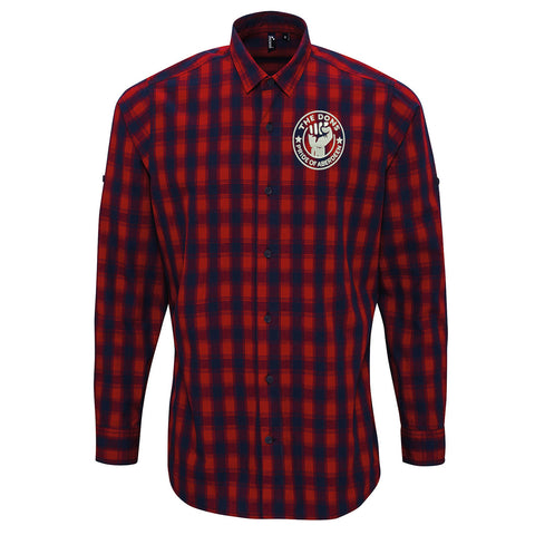 The Dons Pride of Aberdeen Embroidered Long Sleeve Mulligan Check Shirt