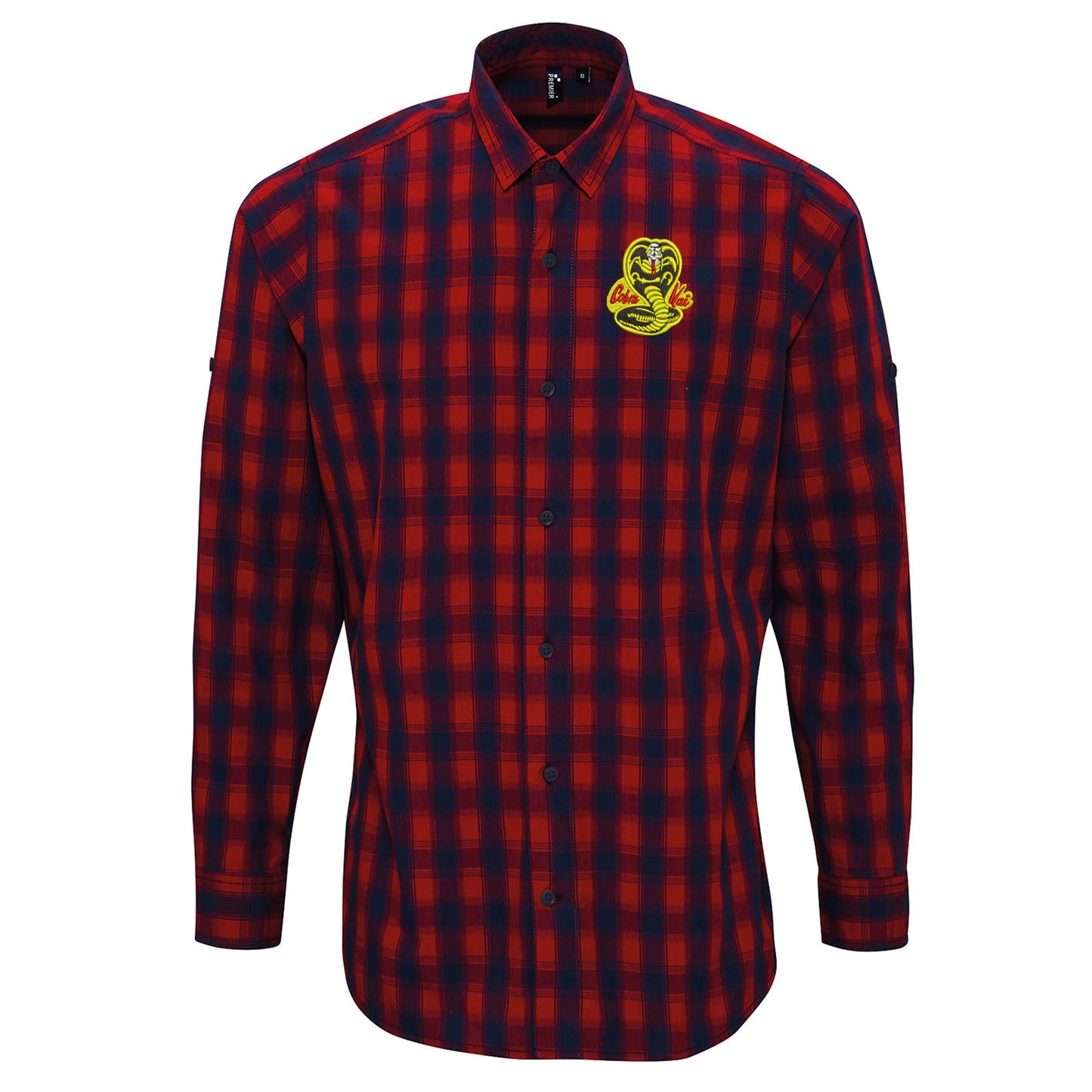 Cobra Kai Embroidered Long Sleeve Mulligan Check Shirt