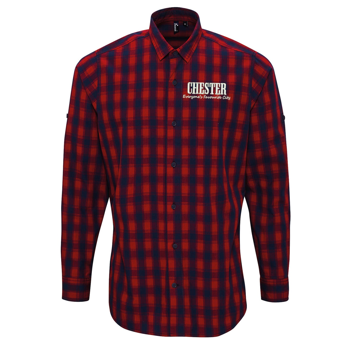 Chester Everyone?s Favourite City Embroidered Long Sleeve Mulligan Check Shirt