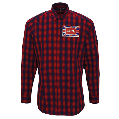 COYG Union Jack Long Sleeve Mulligan Check Shirt