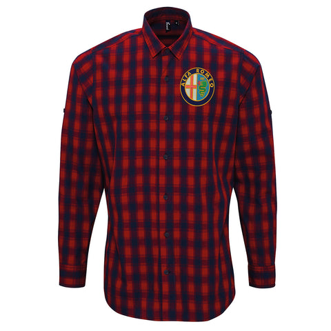 Alfa Romeo Logo Golden Check Shirt