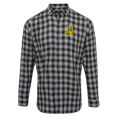 Cobra Kai Embroidered Long Sleeve Mulligan Check Shirt