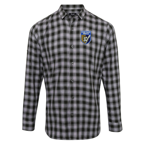 Retro Small Heath Alliance Embroidered Long Sleeve Mulligan Check Shirt