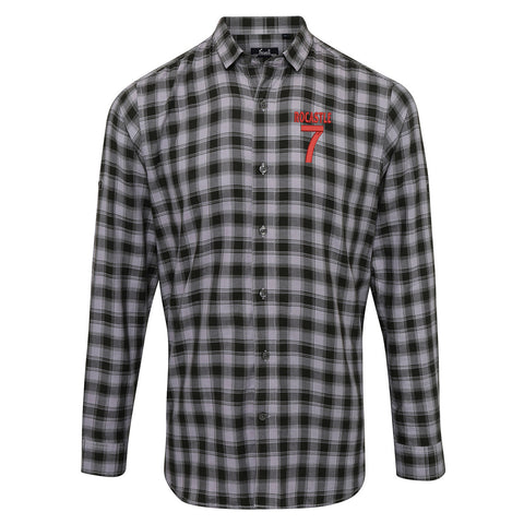 Rocastle 7 Embroidered Long Sleeve Mulligan Check Shirt