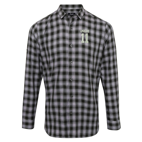 Amokachi 11 Embroidered Long Sleeve Mulligan Check Shirt