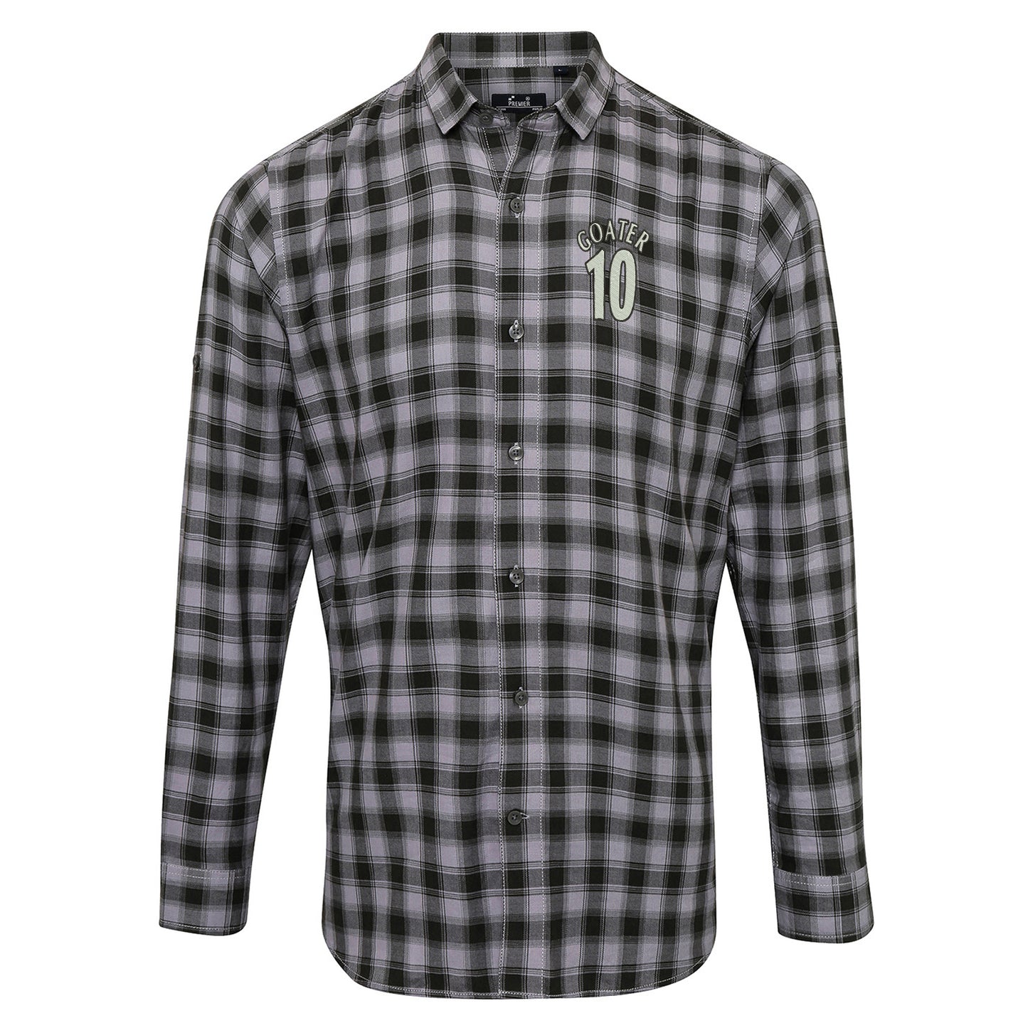 Goater 10 Embroidered Long Sleeve Mulligan Check Shirt