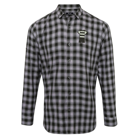 Barbarians Embroidered Long Sleeve Mulligan Check Shirt