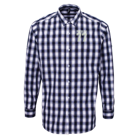 Presley 77 Embroidered Long Sleeve Mulligan Check Shirt