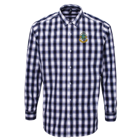 Sherwood Foresters Embroidered Long Sleeve Mulligan Check Shirt