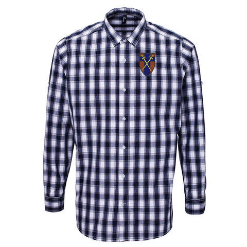 British Forces Germany Embroidered Long Sleeve Mulligan Check Shirt