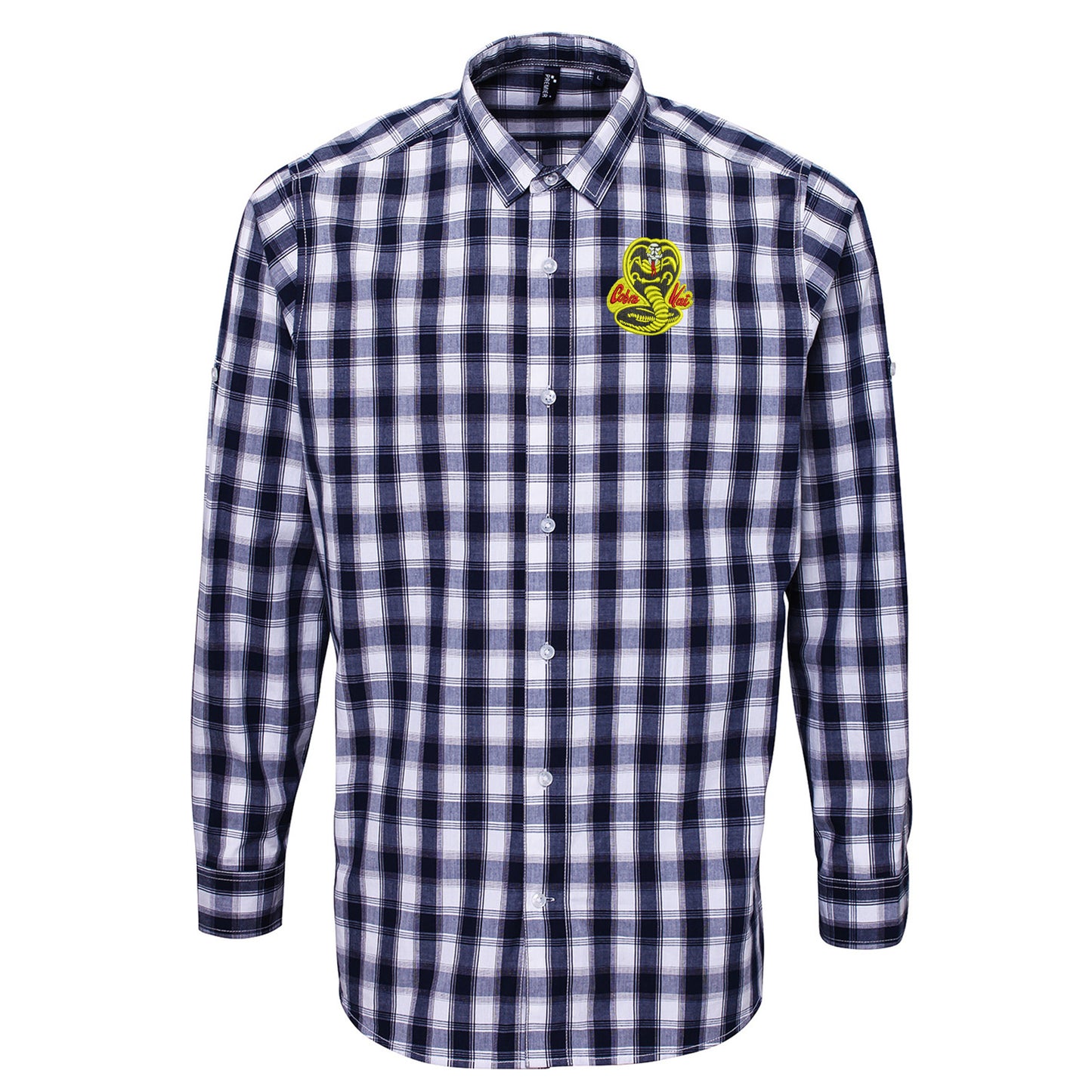 Cobra Kai Embroidered Long Sleeve Mulligan Check Shirt