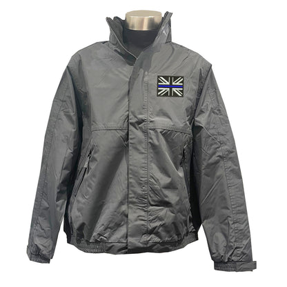 Thin Blue Line Union Jack Embroidered Premium Outdoor Jacket