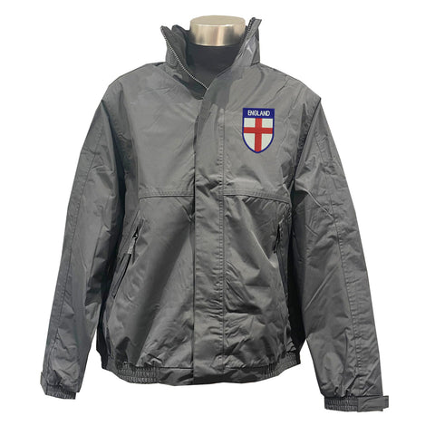 Flag of England Shield Embroidered Premium Outdoor Jacket