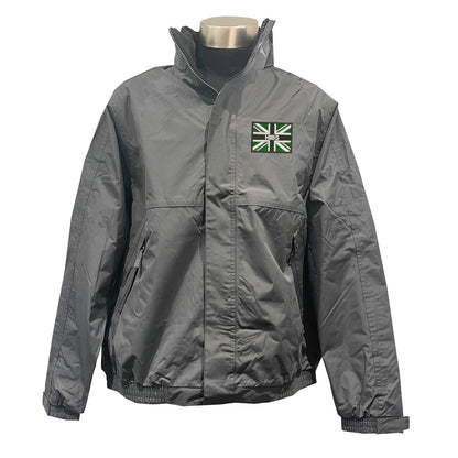 Hibs Coloured Union Jack  Embroidered Premium Outdoor Jacket