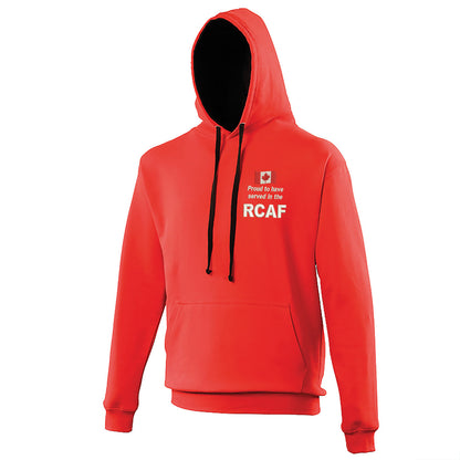 Proud to Have Served in The RCAF Embroidered Contrast Hoodie