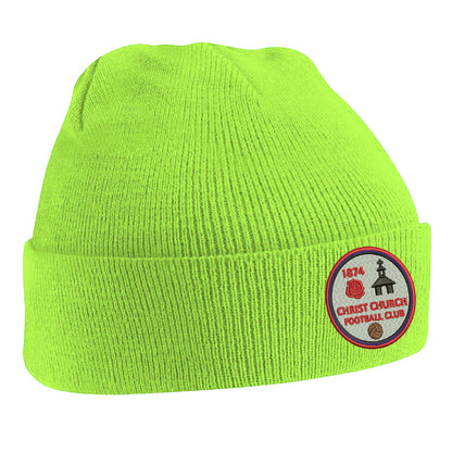 Retro Christ Church FC Embroidered Beanie Hat