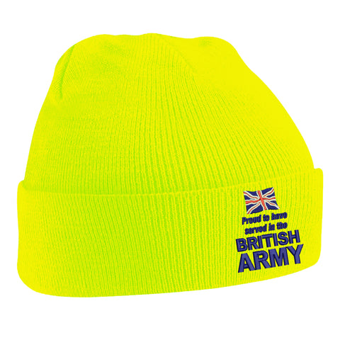 Proud to Have Served in The British Army Beanie Hat