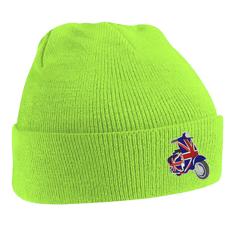 MOD Union Jack Scooter Embroidered Beanie Hat