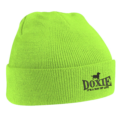 Doxie It's a Way of Life Embroidered Beanie Hat