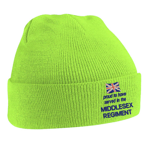 Proud to Have Served in The Middlesex Regiment Beanie Hat