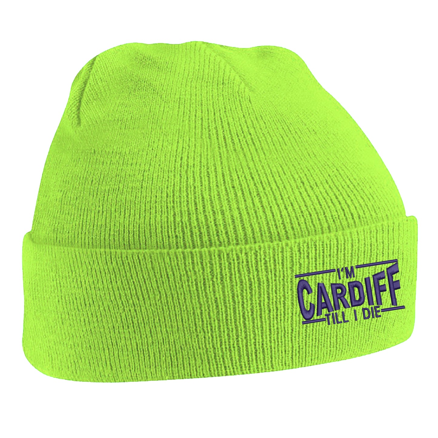 I'm Cardiff Till I Die Embroidered Beanie Hat