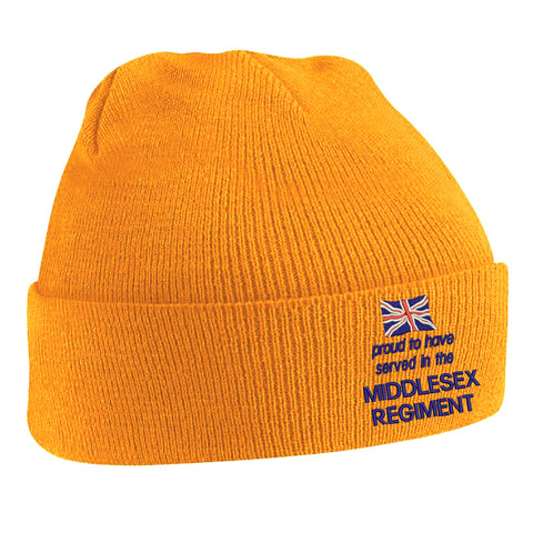 Proud to Have Served in The Middlesex Regiment Beanie Hat