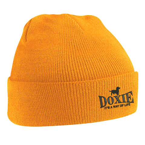 Doxie It's a Way of Life Embroidered Beanie Hat