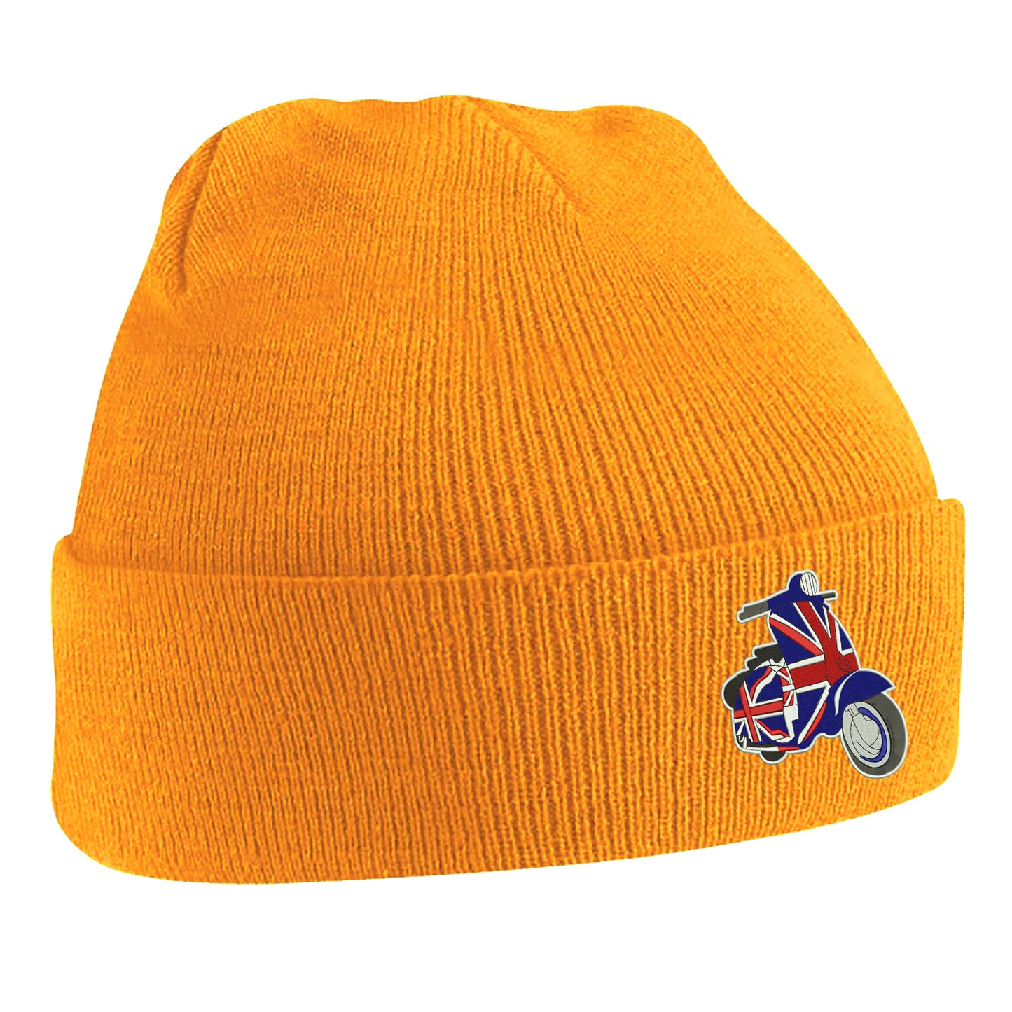 MOD Union Jack Scooter Embroidered Beanie Hat