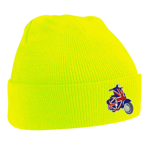 MOD Union Jack Scooter Embroidered Beanie Hat