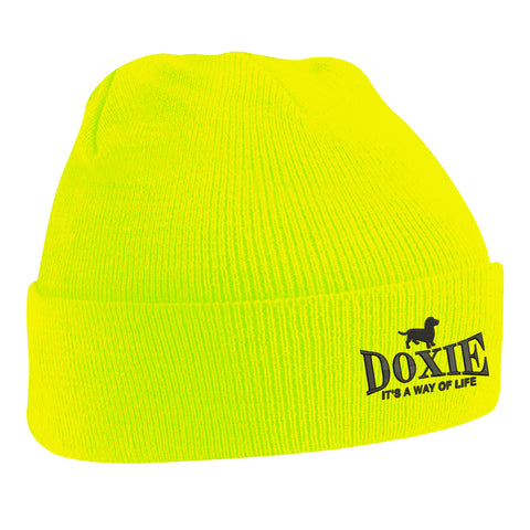 Doxie It's a Way of Life Embroidered Beanie Hat