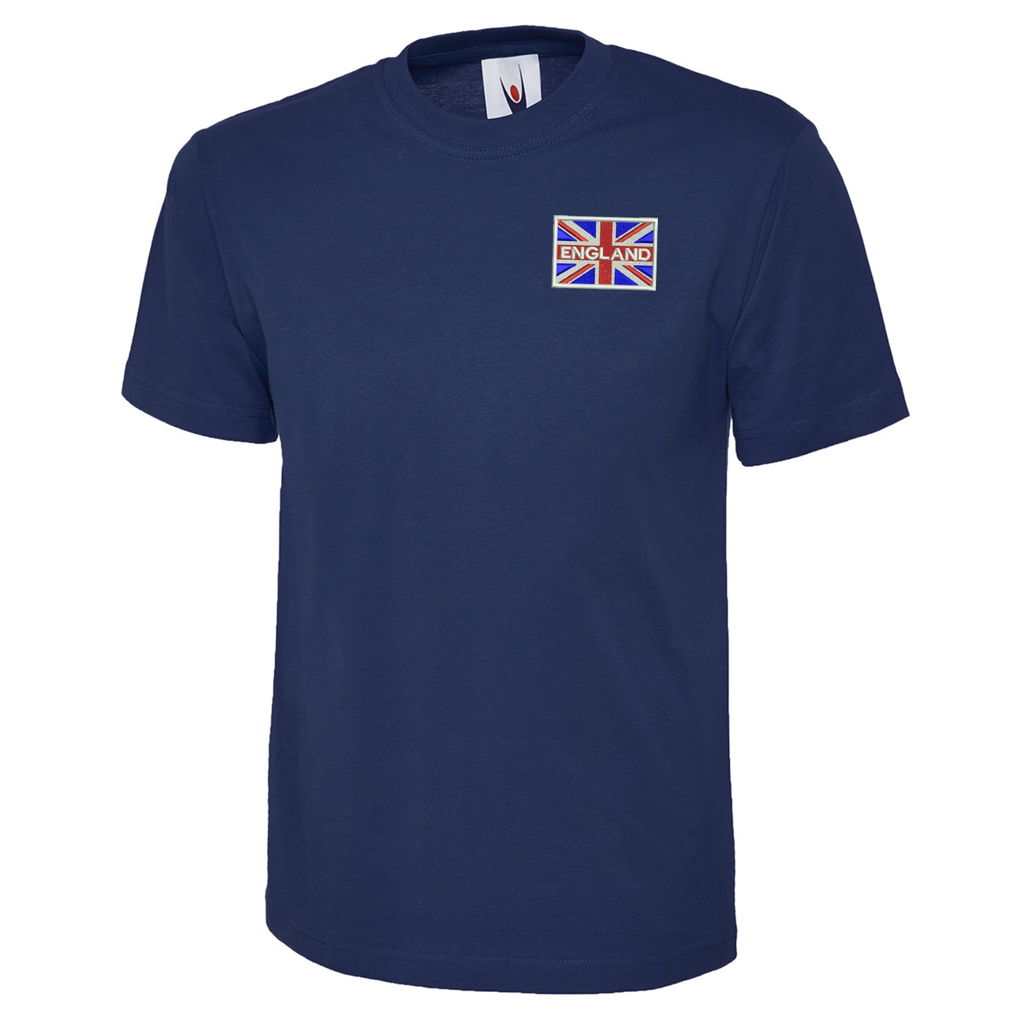 England Coloured Union Jack Embroidered Classic T-Shirt