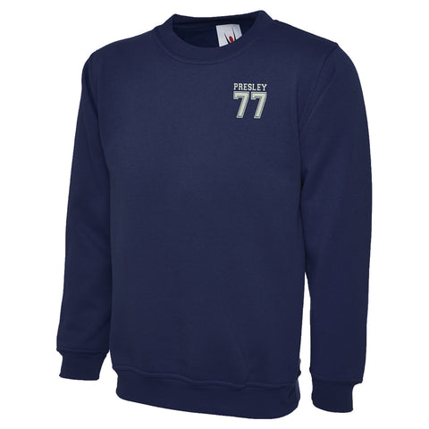 Presley 77 Embroidered Classic Sweatshirt