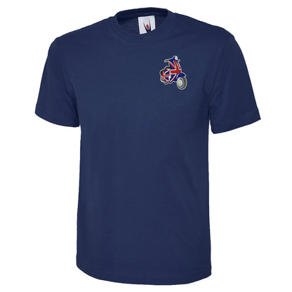 MOD Union Jack Scooter Embroidered Classic T-Shirt