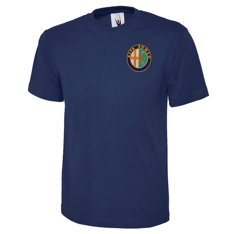 Alfa Romeo Golden Logo Embroidered Classic T-Shirt