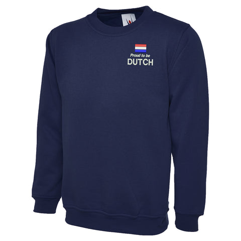 Proud to be Dutch Embroidered Classic Sweatshirt